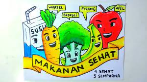 Download them for free in ai or eps format. Gambar Makanan 4 Sehat 5 Sempurna Poster Makanan Sehat Youtube