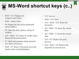 All About Shortcut Keys