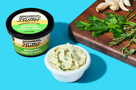 Make the butter by bashing the garlic, summer savory and a pinch of salt in a pestle and mortar, then combine with the softened butter, mixing to flavor all of it. Garlic Herb Butter Recipe Hellofresh