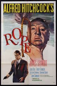 Rope 1958 Original Re Release International Style Movie Poster For Alfred Hitchcocks Rope Classic Films Posters Hitchcock Film Alfred Hitchcock Movies
