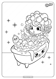 The shopkins world provides you cute printables and cartoon for girls in a different format as pdf, jpg, jpeg, png, gif and more. Printable Bubbleisha Shopkins Coloring Pages