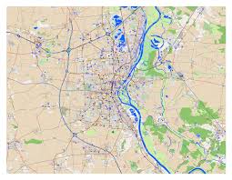 As a modern manufacturing centre. Large Detailed Map Of Magdeburg City And Its Surroundings Magdeburg Germany Europe Mapsland Maps Of The World