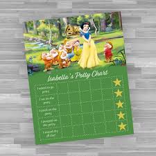 Printable Potty Chart Disneys Princess Snow White Toddler Development Print Wall Decor Digital Download