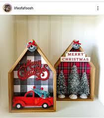 15 Ways To Use Dollar Tree Wooden Houses In 2020 Dollar Tree Christmas Decor Christmas Decor Diy Christmas Crafts Diy