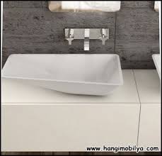 Dayanikli Corian Lavabo Modelleri Hangi Mobilya Lavabolar Banyo Dolabi Banyo Dekorasyonu