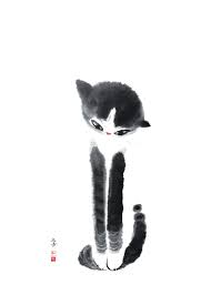 school beauty美丽学霸 cat art minimalist art art