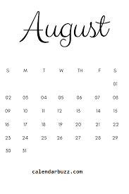 August 2020 Calendar Printable Black And White 30 Beautiful Printable August 2020 Calendars For Free Onedesblog In 2020 Minimalist Calendar Calendar Printables August Calendar