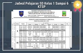 Itulah contoh surat keterangan jadwal mengajar dosen yang dapat admin kumpulkan. Jadwal Pelajaran Sd Kelas 1 Hingga 6 Ktsp Idn Paperplane