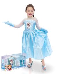 Déguisement reine des neiges elsa luxe. Coffret Deguisement Chaussures Et Gants Elsa Reine Des Neiges Fille Deguise Toi Achat De Deguisements Enfants