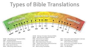 Translations Of The Bible Chart Bible Translations Bible