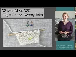 Maybe you would like to learn more about one of these? How To Knit Right And Wrong Side Youtube