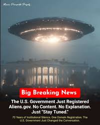 What does aliens.gov registration signal?