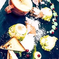 Tresorhannover Restaurant Isernhagen Sinful Dessert Variation Gingerbread Parfait Cinnamon Pistachio Cheesecake Pear Apple Texture Chocolatemouss