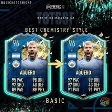 Here's how to complete the sbc and analysis on. Best Chemistry Style For Totsff Aguero Tots Totssf Fut Fifa20 Chemistry Fifa 20 Fifa