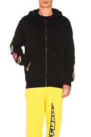 Maybe you would like to learn more about one of these? Off White Patch Full Zip Hoodie In Black Modesens