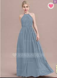 104 Steel Blue Jjshouse Com Floor Length Chiffon Bridesmaid Dresses Chiffon Bridesmaid Dresses