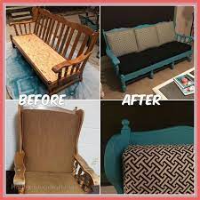 It can be beneficial to get paint off wood. 130 Reference Of Old Wooden Couch Sofa Makeover Wooden Couch Couch Makeover