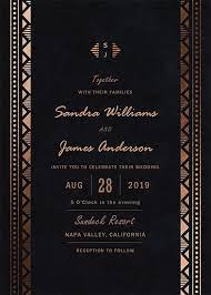 Luxurious Geometric Border Wedding Invite Rate This Design In The Minted Foil Weddi Wedding Invitation Video Wedding Invitations Geometric Wedding Invitation
