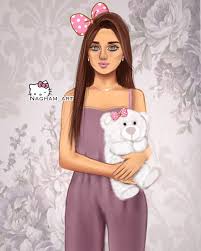 A Imagem Pode Conter 1 Pessoa Em Pe Cute Girl Drawing Cute Cartoon Girl Girls Cartoon Art