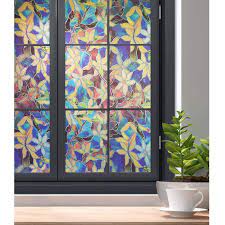 From only $7.69 per running foot! Wxshsh Stained Glass Window Film Privacy Static Cling Decorative Glass Film Magnolia Pattern Window Covering Blackout Film Decorative Films Aliexpress