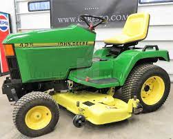 The john deere 425 and 445, as well as the diesel 455, are very capable garden tractors and still very popular. John Deere 425 445 455 Lawn Tractors The Next Generation