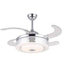 Hampton bay barrow island 52 in/outdoor white ceiling fan. Ivy Bronx 36 Lauderhill 4 Blade Led Smart Retractable Blades Ceiling Fan With Remote Control And Light Kit Included Reviews Wayfair