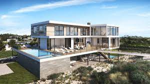 Open floor plans are a signature characteristic of this style. Modern House On An Oceanfront Plot In The Hamptons With A Private Boardwalk Mansion Global