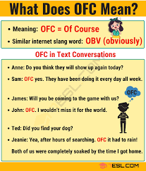 Ofc Meaning What Does Ofc Mean Useful Text Conversations Text Conversations Other Ways To Say Text Abbreviations