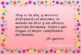 Ten una hermana pequeña de happy day. Https Xn Frasesdecumpleaos Txb Net Hermana