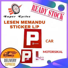 Check spelling or type a new query. Sticker Lesen Memandu Kereta Motor L P 1set Shopee Malaysia