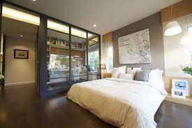 master bedroom with multi purpose room at areeya metro kaset nawamintr