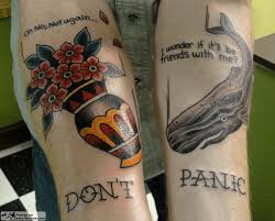 Posted in books, hitchhiker's guide to the galaxy, tattoos. Hitchhiker S Guide To The Galaxy Geekytattoos