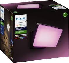 Philips Hue White And Color Ambiance Discover Outdoor Floodlight Black 1743530v7 Best Buy