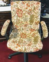 Unscrew the chair base carefully! How To Reupholster An Office Chair The Mermaid S Den