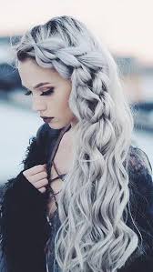This Looks Amazing Silver Hair Color Silver Hairstyles Braids For Long Hair Hair Styles Long Hair Styles