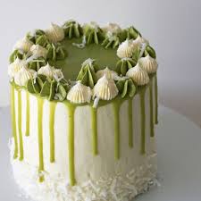Matcha Coconut Cake Matcha Cake Green Tea Dessert Green Tea Cake