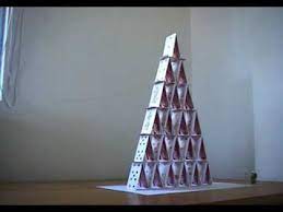 Make a castle pop up card that looks like the real thing. Castle Of Cards Youtube