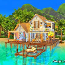 Sims4 Container Coffee Shop Updated 2019 07 28 Ruby S Home Design Maison Sims Sims Sims 4 Maison