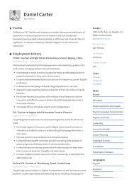 If you would like the fully editable ms word versions of the cv. 19 Esl Teacher Resume Examples Writing Guide 2020