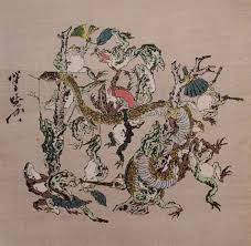 猪に乗る蛙 河鍋暁斎 japaaan 河鍋 暁斎 かわいい