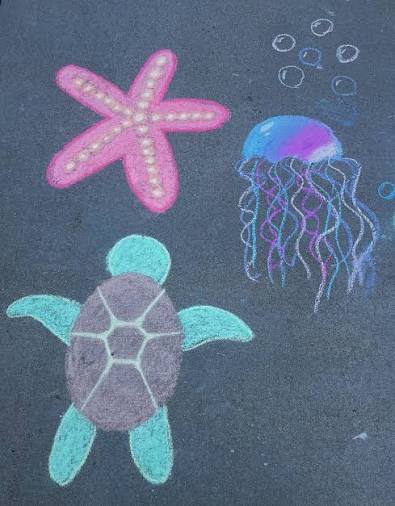 Ocean Chalk Art