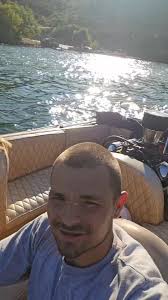 First jet boat olds 455 we made it to the lake after refiberglassing the  whole corner in this was the first test it runs strong