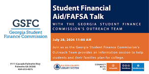 Student Financial Aid/FAFSA Talk