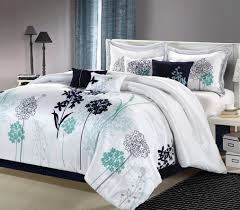 Black And White Sheet Set White Navy Teal Luxury Comforter Bedding Seta Queen Size Home Luxury Bedding Set Home Decor