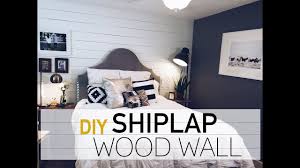 White wood accent wall bedroom. Interior Design Diy Wood Wall White Shiplap Wall Robeson Design Youtube