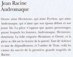 jean racine andromaque posie