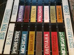 The big ten conference first sponsored football in 1896. Rustic Wood Big Ten Conference Football Basketball Standings Etsy Big Ten Tv Room Big