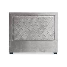 tete de lit meghan 140cm velours argent tete de lit capitonnee tete de lit lit