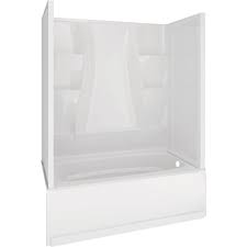 This video is part of diy basics show show description :diy kits and basics are short video tips with. Delta Classic 400 32 In X 60 In X 80 In Standard Fit Bath And Shower Kit With Right Hand Drain In White Bvs400r The Home Depot Shower Kits Shower Tub Tub Shower Doors