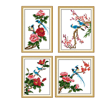 With over 200 designs, you'll find something here that is perfect for your next cross stitch project. Joy Sunday Poetic Counted Cross Stitch Kits Floral Painting 11ct 14ct Diy Cross Stitch Dms Printed Pattern Diy Embroidery Sets Package Aliexpress